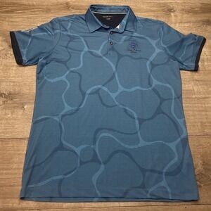 Galvin Green Polo Shirt Trump National Doral Mens XL Blue Performance Golf Tee